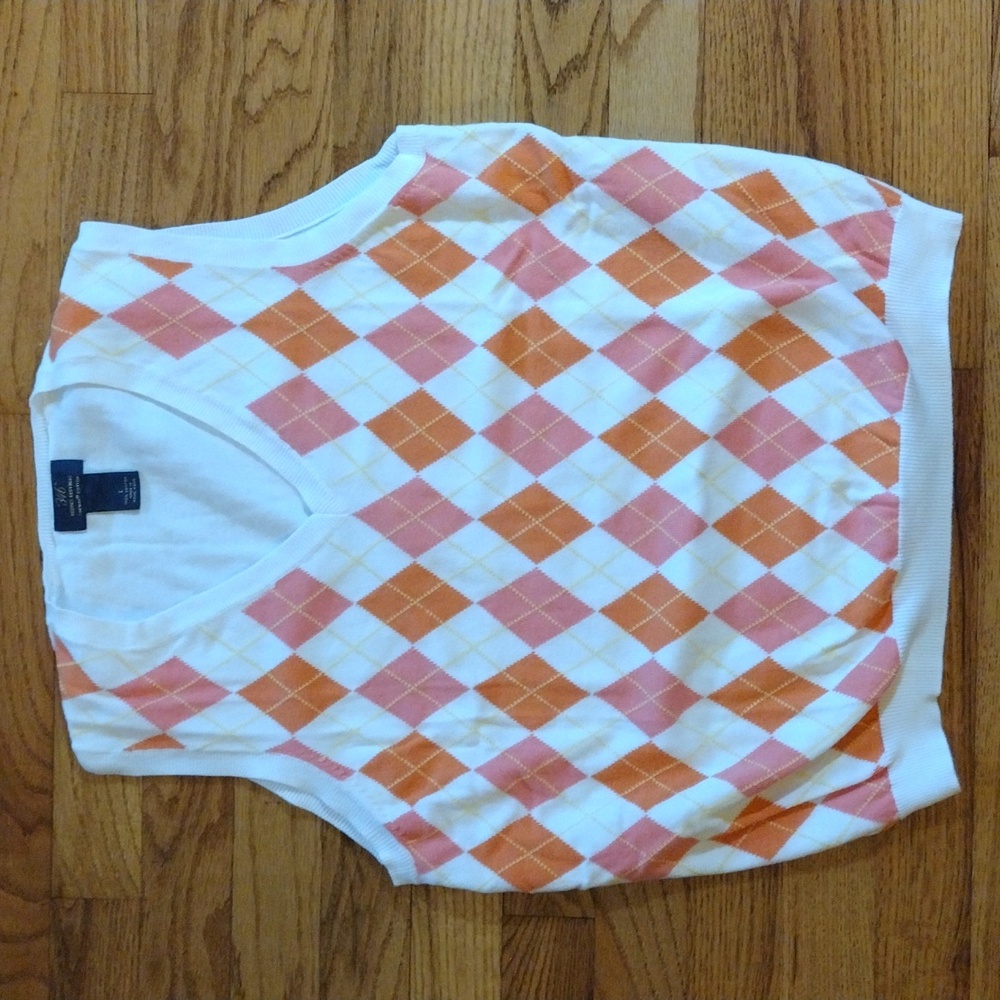 Brooks Brothers "346" Supima Cotton Argyle Sweater Vest